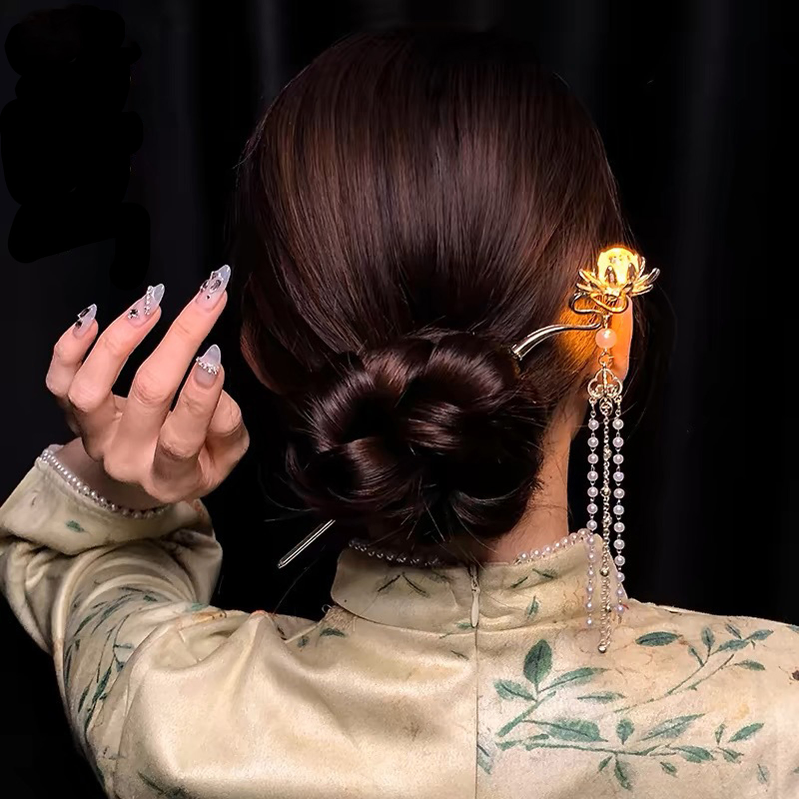 Luminous Flower Hairpin Exquis - Hanbok Hair Pin 评论和价格