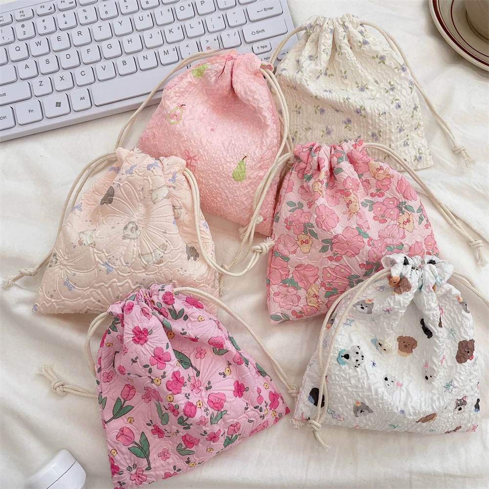 Cartoon Drawstring Cosmetic Ba - Korean Skincare Routine 评论和价格