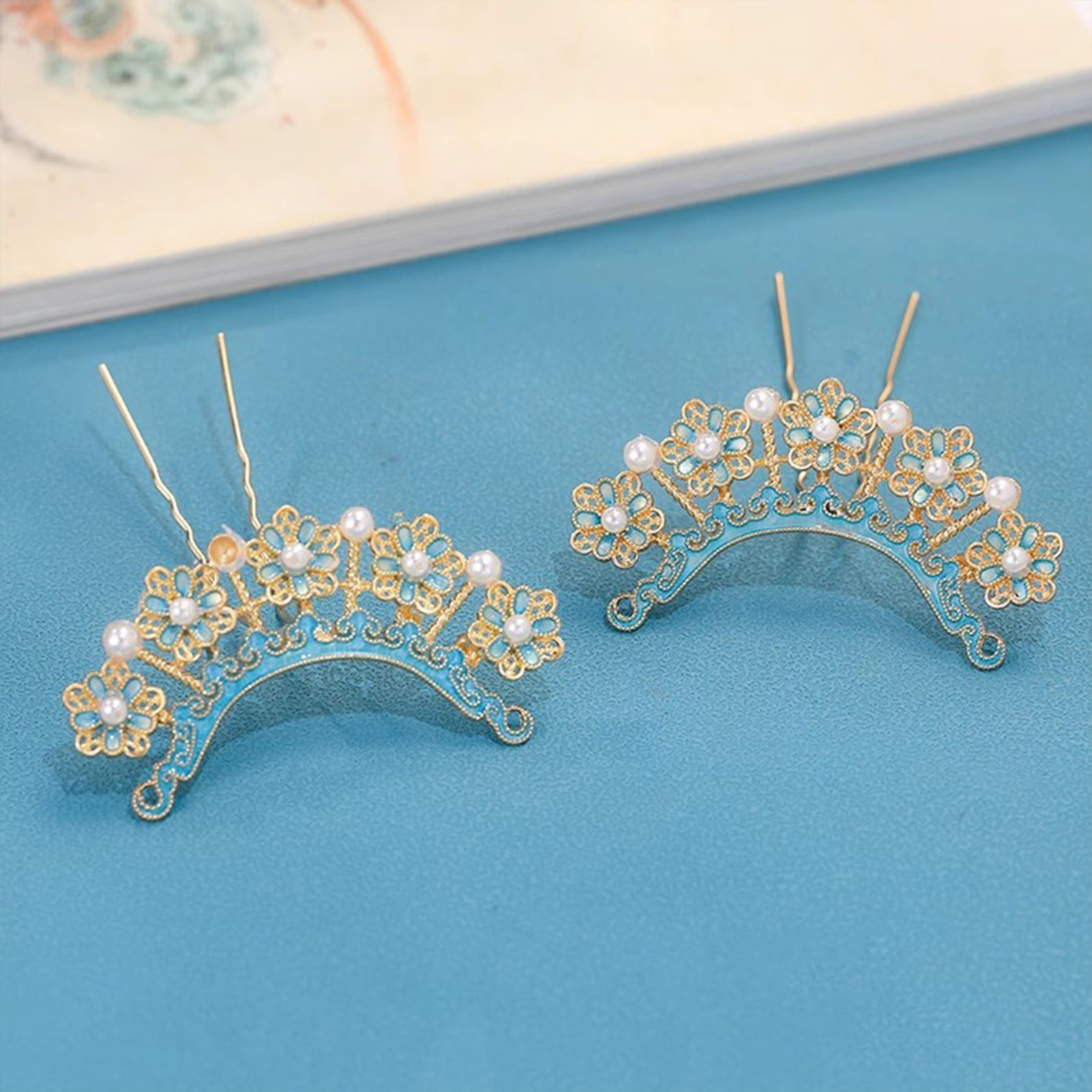 Traditional Enamel Hairpins wi - Hanbok Hair Pin 评论和价格