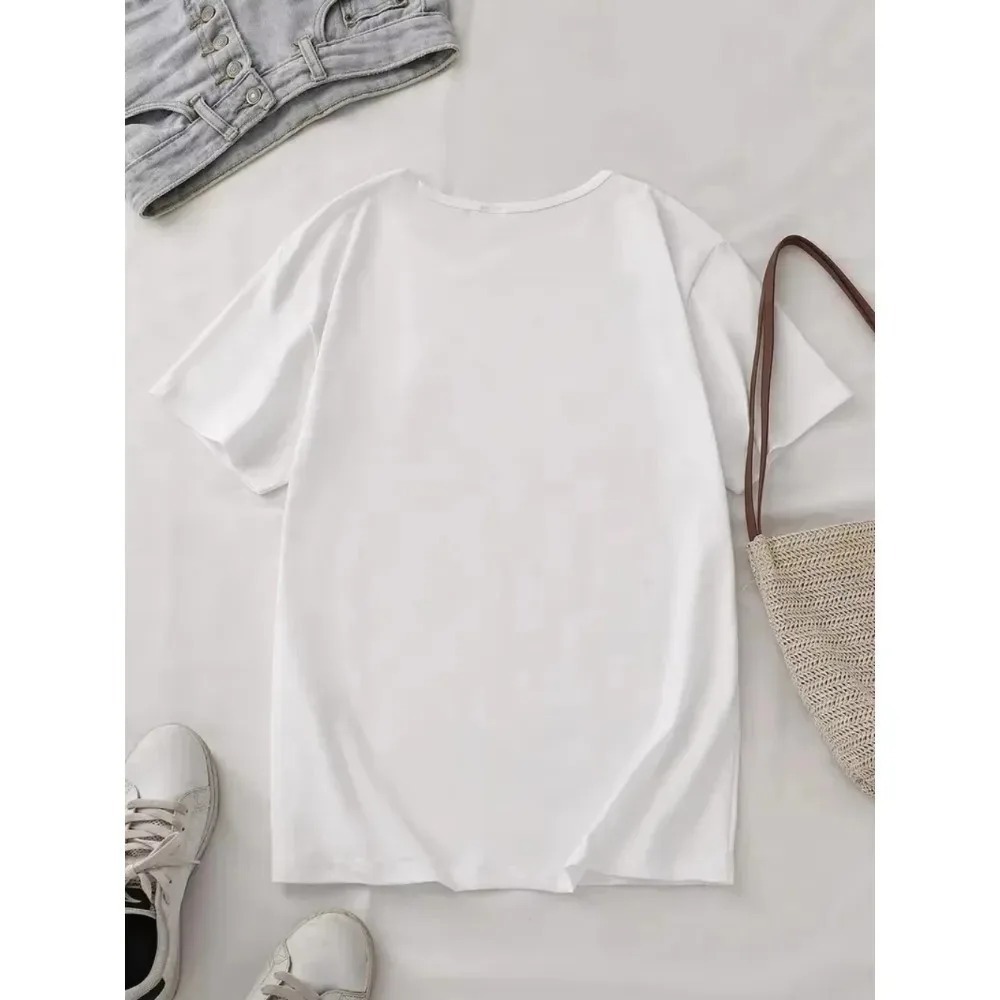 Men Women T-shirt with A Illus - Korean Pants Men Lifestyle 评论和价格