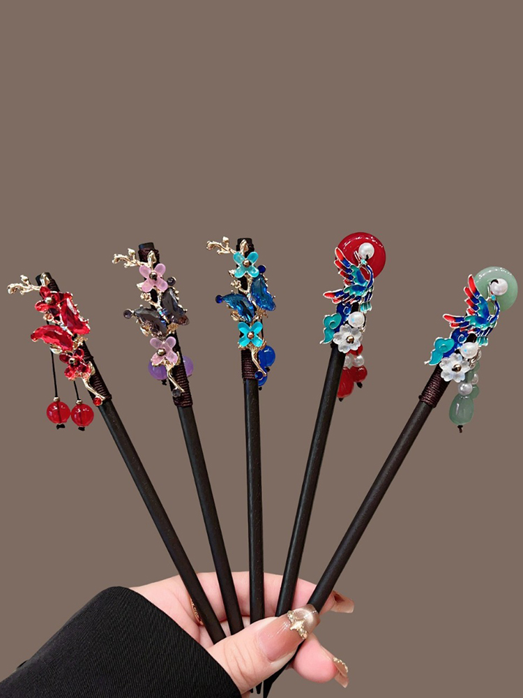 1pc Exquisite Fashion Vibrant  - Hanbok Hair Pin 评论和价格